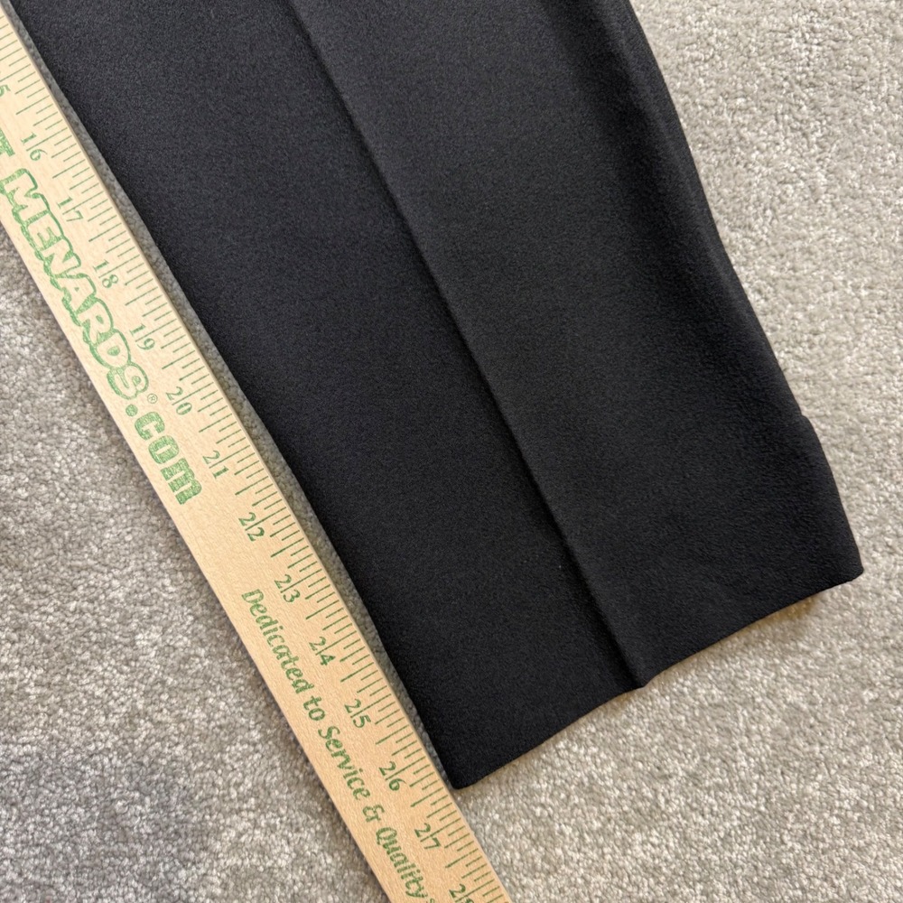 Ganni Crepe Straight Leg Trousers Crop NWT EU40 US10 Quiet Luxury Sustainable - Picture 16 of 16